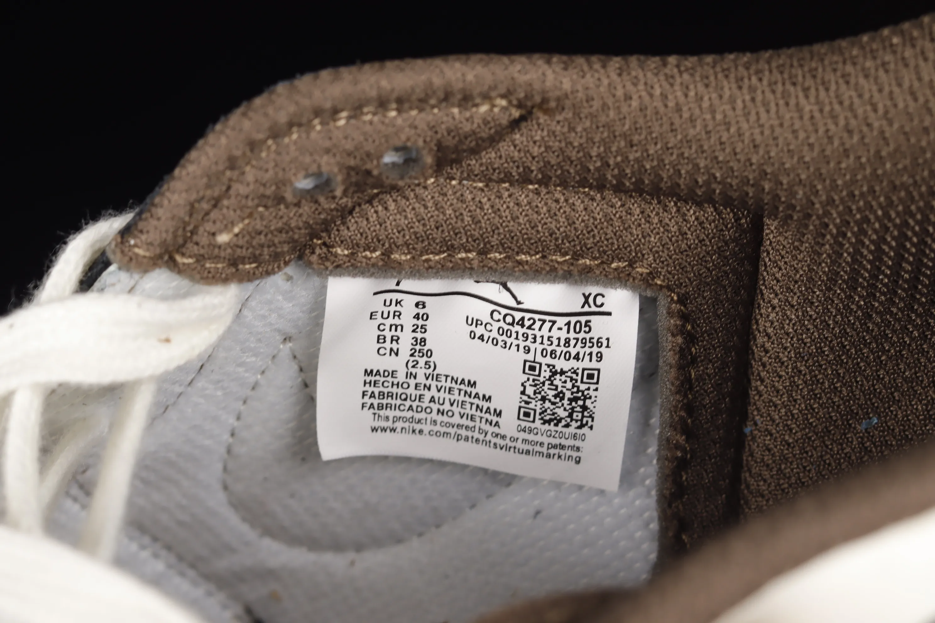 All categories Air Jordan Jordan series basketball shoes Air Jordan 1 Low Travis Scott x Air Jordan 1 Low "Dark Mocha" AJ1 Joe 1 Little Mocha CQ4277-105